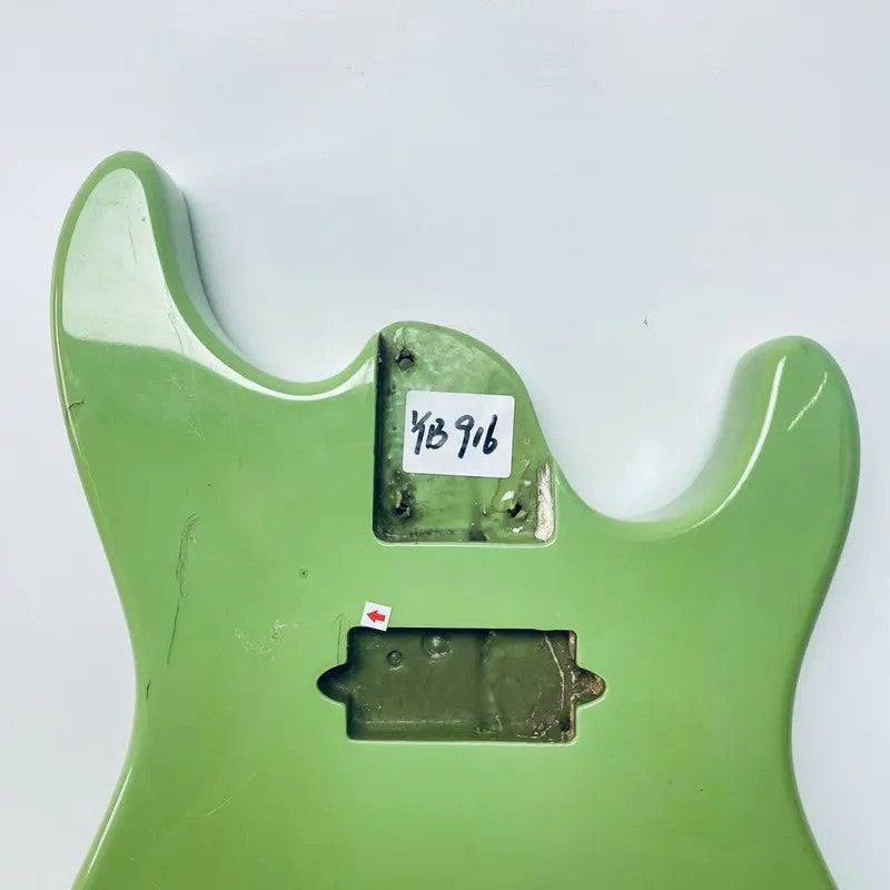 Green HH Basswood Guitar Double Cutaway Body
