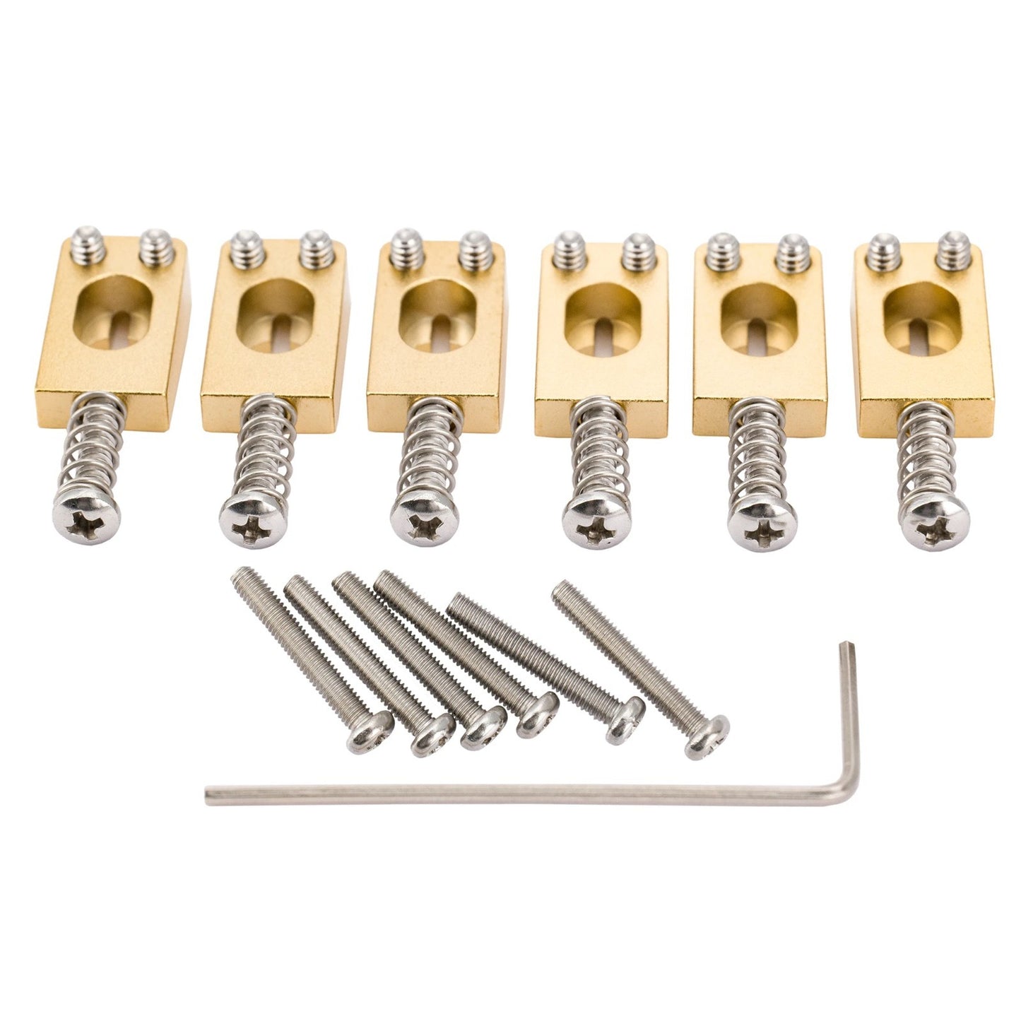 Gold Solid Brass Guitar Bridge Tremolo Saddle 10.5mm Fit Stratocaster