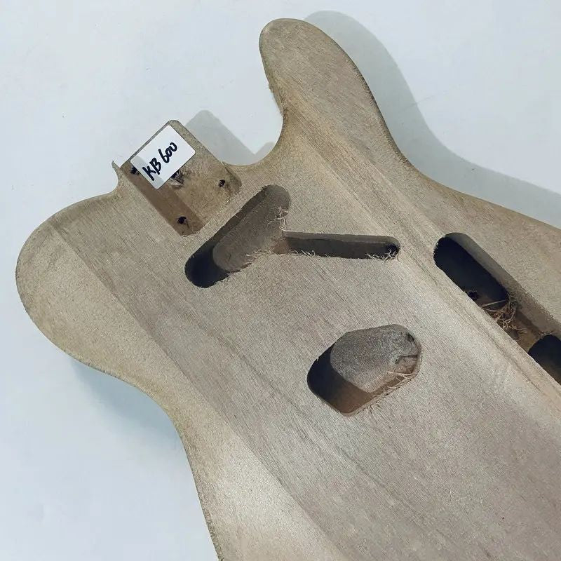 Okoume Wood Unfinished Single Cut Guitar Body Fit Telecaster Tele