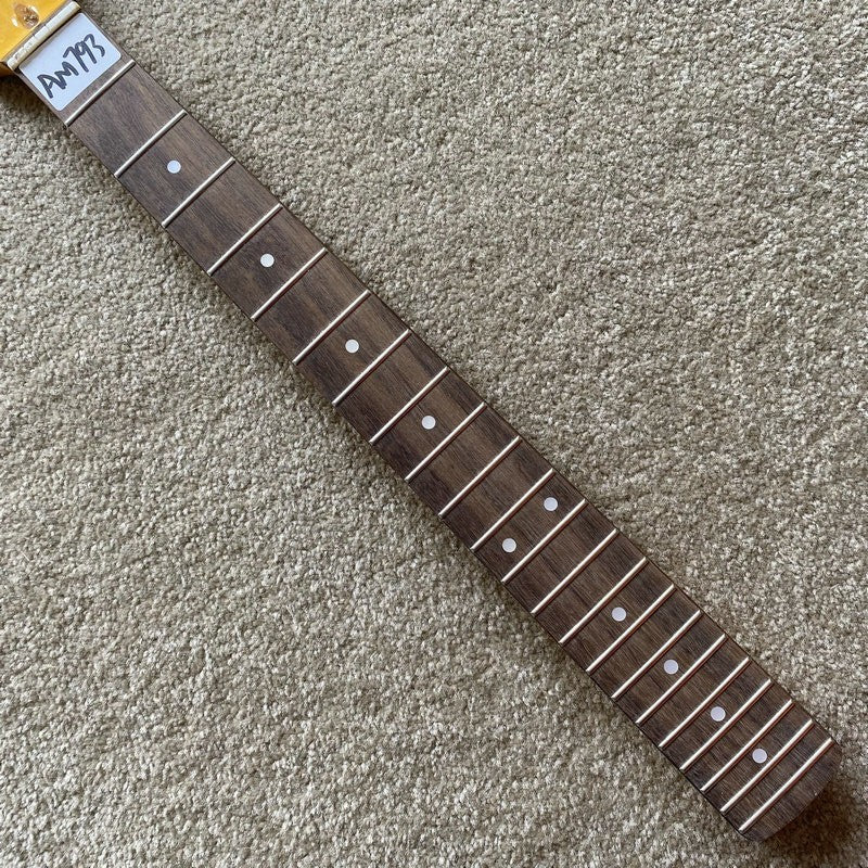 Yellow Guitar Maple Wood Strat Style Neck, Rosewood 22 Frets Fingerboa