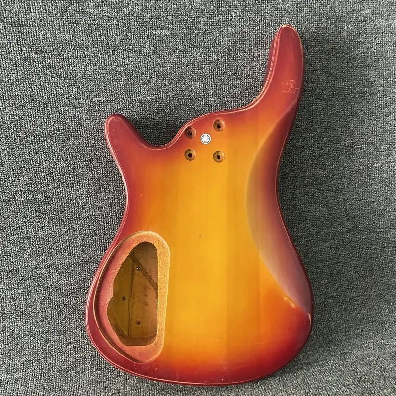 Cherry Burst 4 String Bass Guitar Body