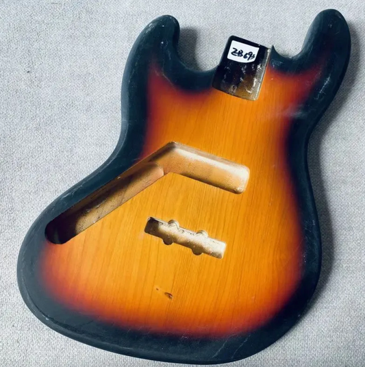 Tobacco Burst Finish Lefty 4 String Bass Basswood Body Fit Jazz Bass