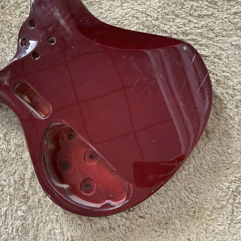 Wine Red 4 String Electric Bass Basswood Body