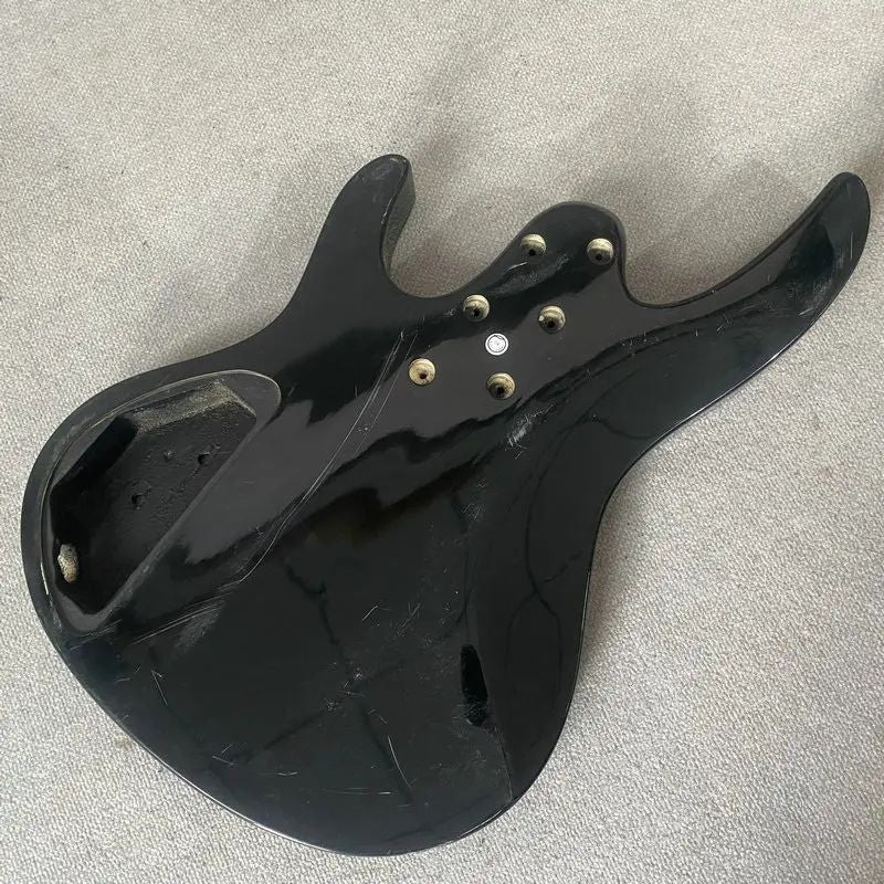 Black Gloss Finish 4 String Bass Basswood Body