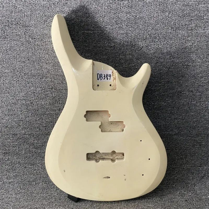 Cream White 4 String Bass Basswood Body