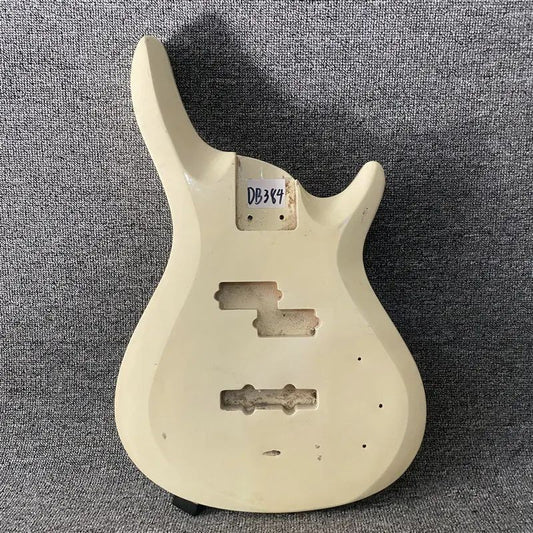 Cream White 4 String Bass Basswood Body