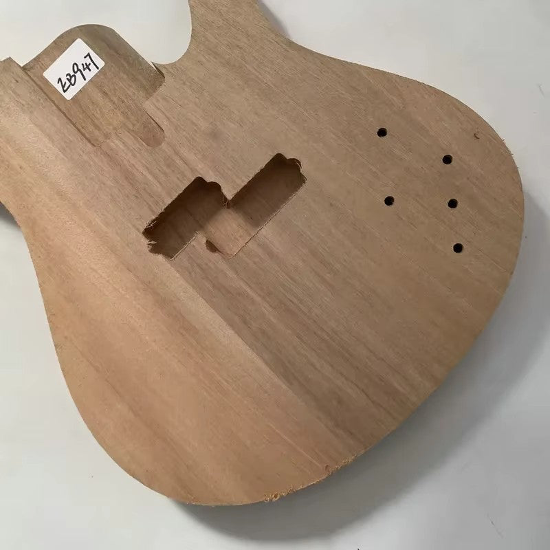 Solid Mahogany Wood Unfinished 4 String Bass Body