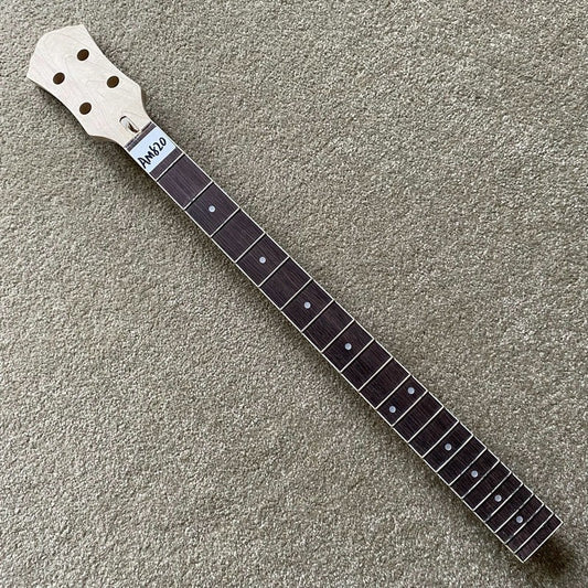 Maple Wood 4 String Electric Bass Neck, Rosewood Fingerboard 22 Frets