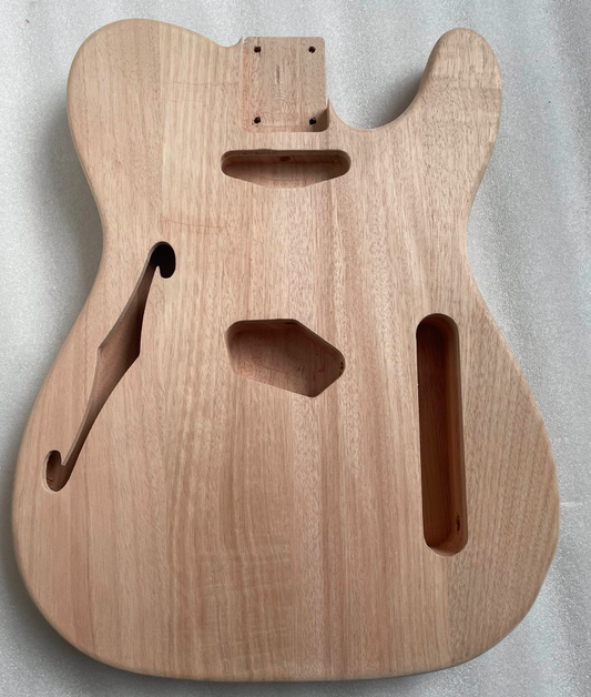 Unfinished Mahogany Wood Single HS Electric Guitar Body Fit Telecaster