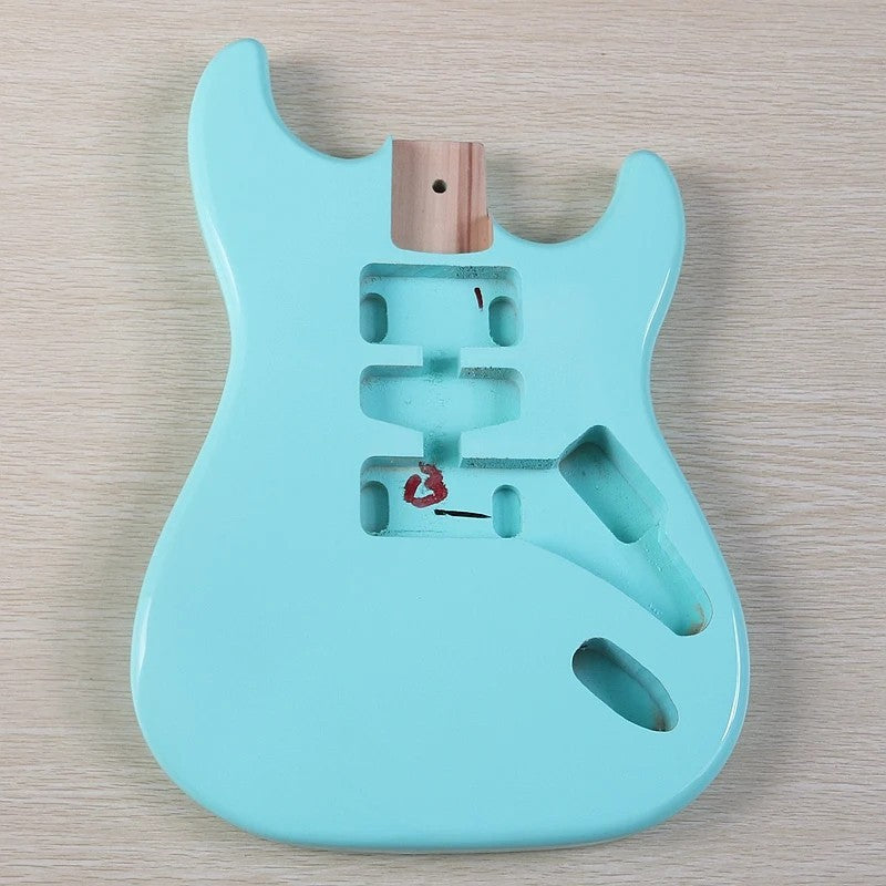 Light Blue Poplar Wood Guitar Body Fit Stratocaster Strat