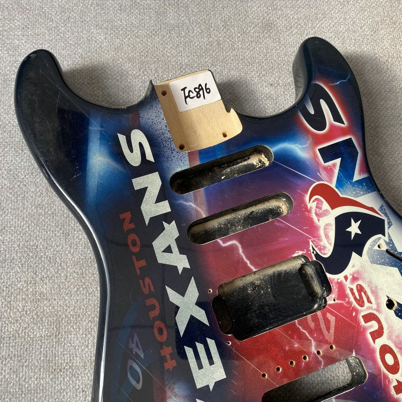 Houston Texans Guitar HSS Basswood Body