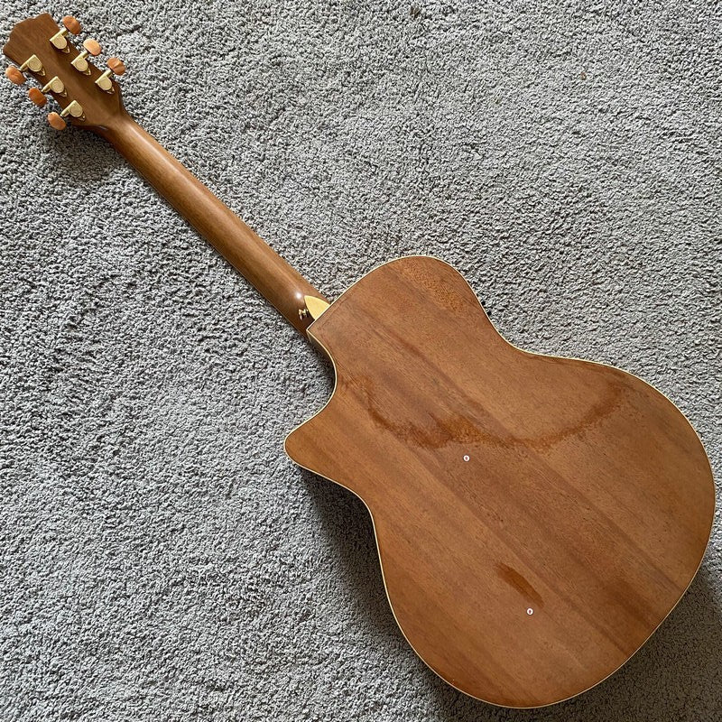 Luna Acoustic Electric Guitar, Pine Wood Top Body, Mahogany Neck