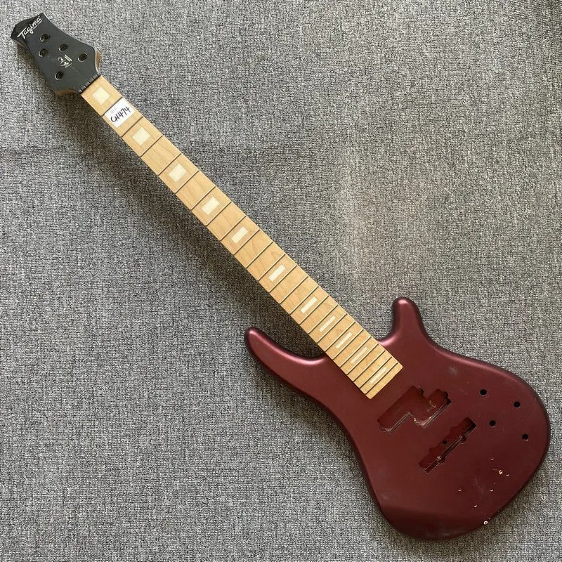 Tagima 5 String Bass Maple Neck with Red Basswood Body