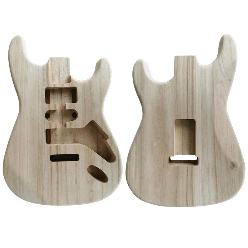 Poplar Wood Unfinished Guitar Body Fit Stratocaster Strat