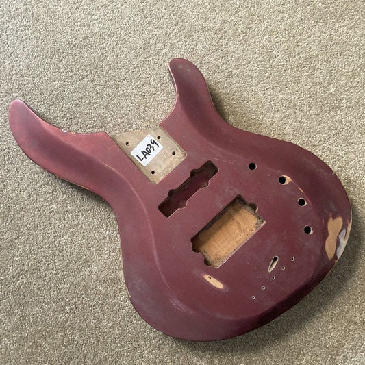 Red Basswood 4/5 String Electric Bass Body