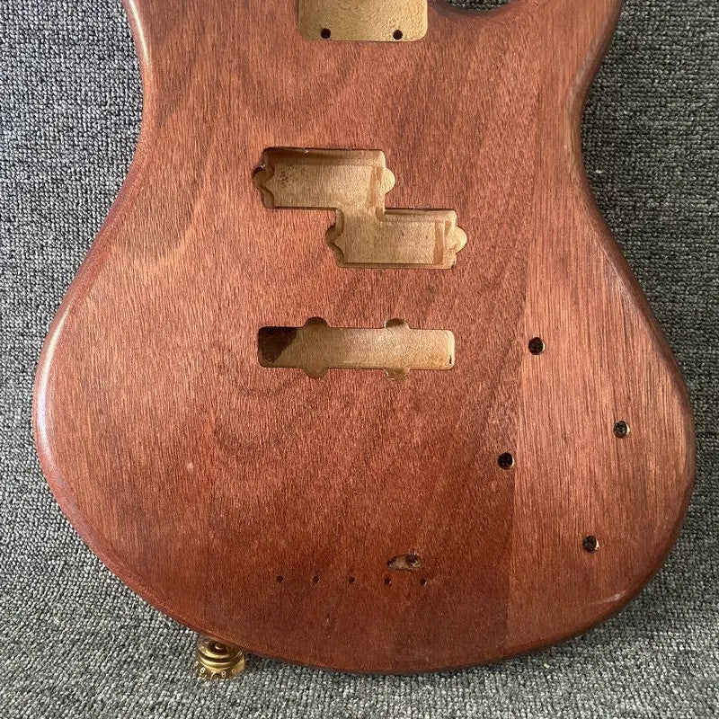 Mahogany Wood 4 String Electric Bass Body