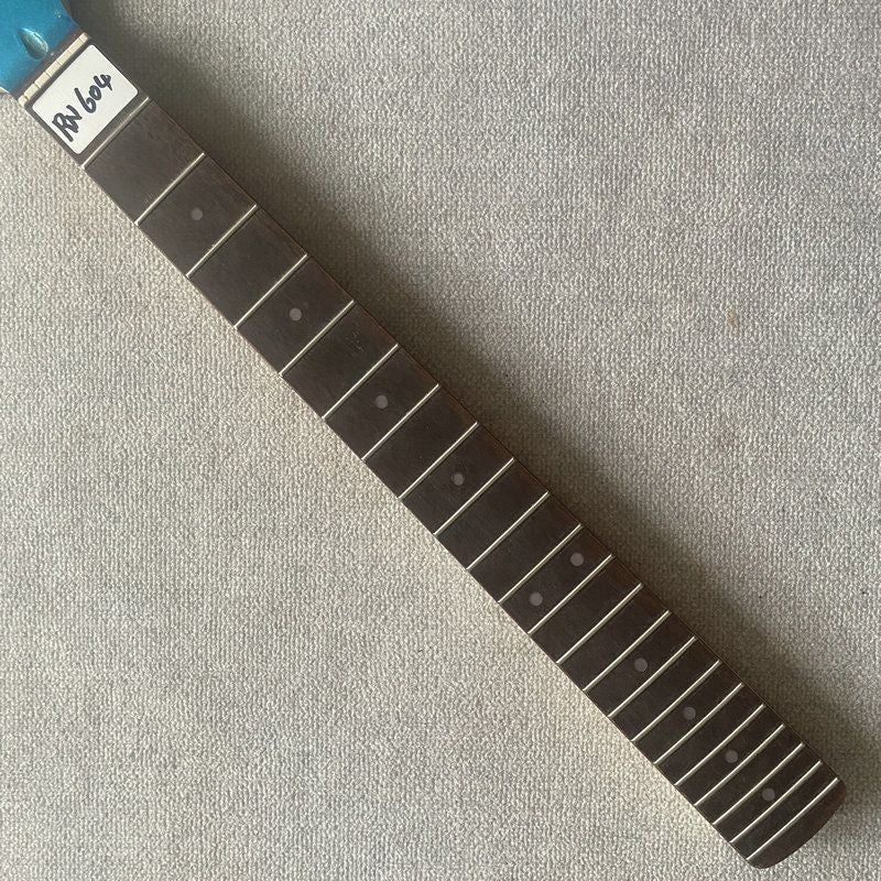 Blue Maple Wood Guitar Neck, Rosewood Fingerboard 22 Frets