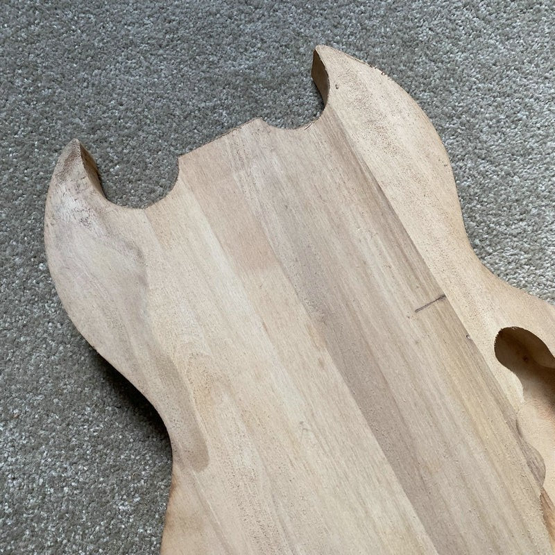 Unfinished Basswood Left Hand Guitar Body Fit SG Guitars DIY