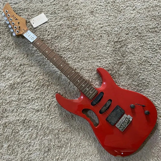 KCC Red Electric Guitar HSS, Basswood Body with Maple Neck, Rosewood F