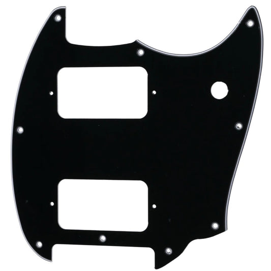 Black Guitar Pickguard Scratch Plate Fit Squier Bullet Mustang