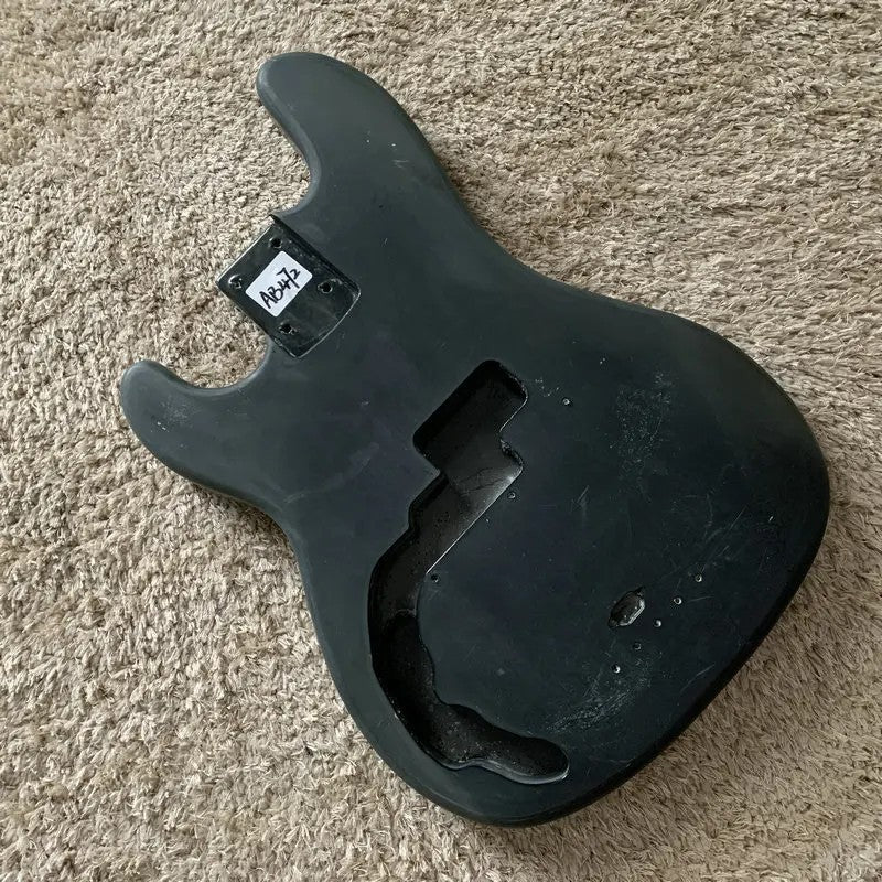 Black Left Handed 4 String Bass Basswood Body Fit Precision Bass