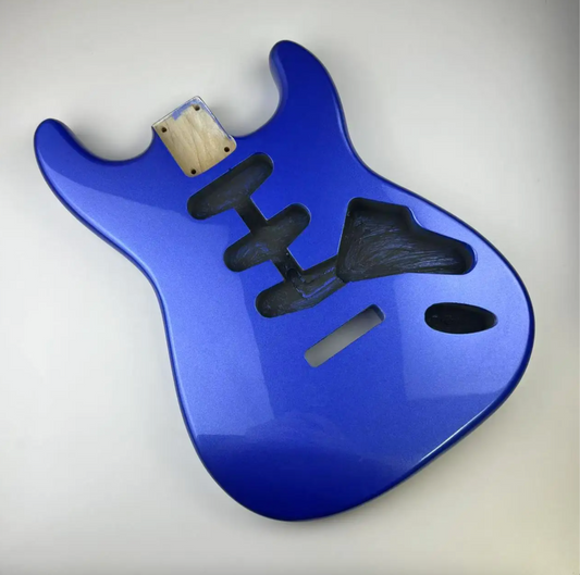 Metallic Blue Alder Wood Guitar Body Fit Stratocaster Strat
