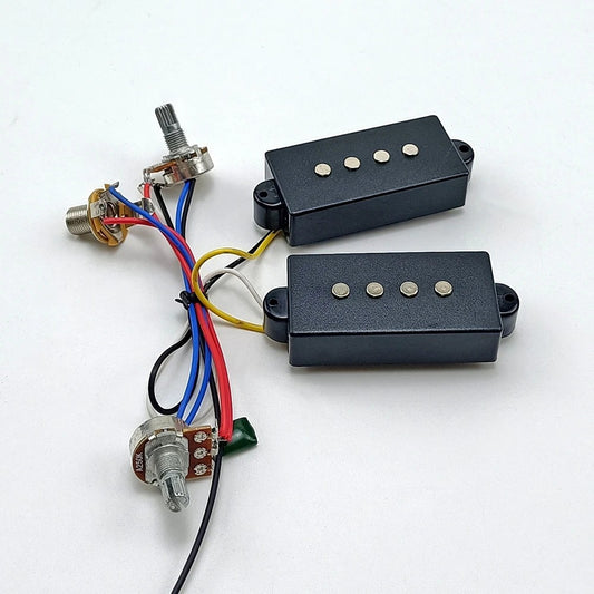4 String Bass Pickups with Wiring Harness Kit Fit Precision P Bass