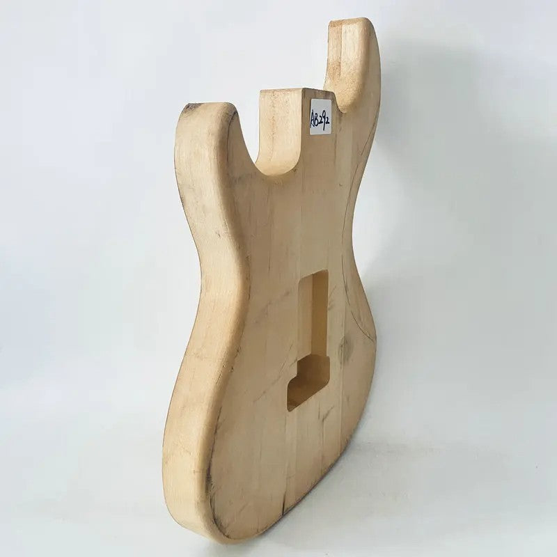 Solid Basswood DIY Double Cutaway Unrouted Guitar Body