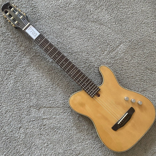 Custom Electric Classical Guitar, Spruce Top Body with Okoume Wood Nec