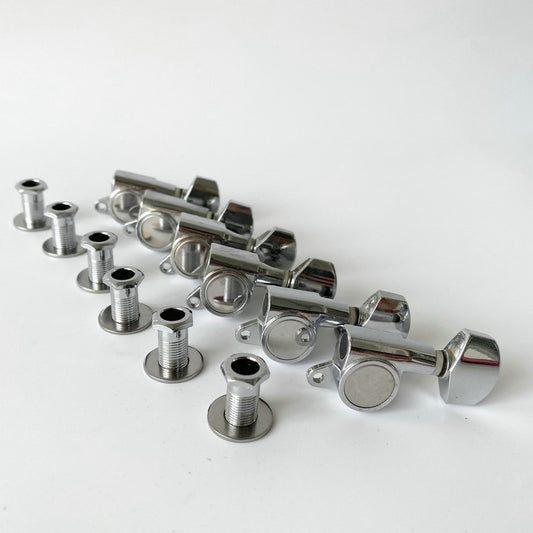 6R Chrome Guitar Machine Heads Tuning Pegs Keys Fit Stratocaster Telec