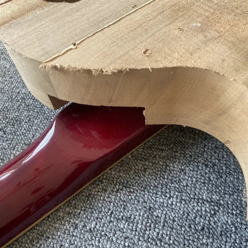 Unfinished Basswood Guitar Body with Maple Neck, Rosewood Fretboard Fi