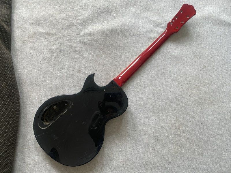 Black Basswood Guitar Body with Neck, Rosewood Fretboard Fit LP Les Pa