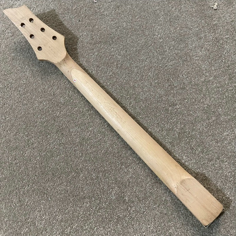 Maple Wood Guitar Neck, 24 Frets Rosewood Fretboard DIY Project