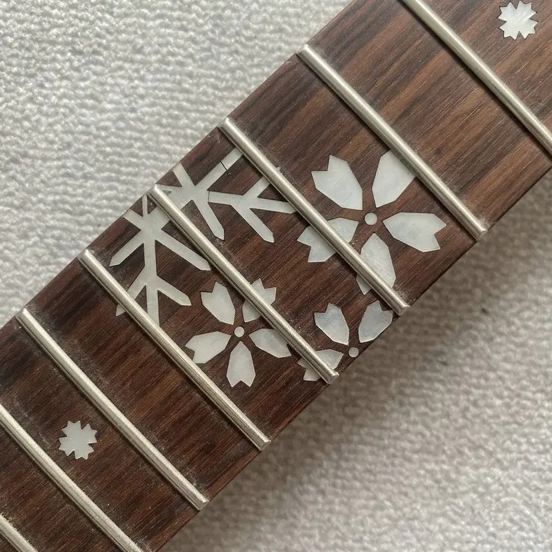 Roasted Maple Wood Electric Guitar Neck, Rosewood 24 Frets Fingerboard
