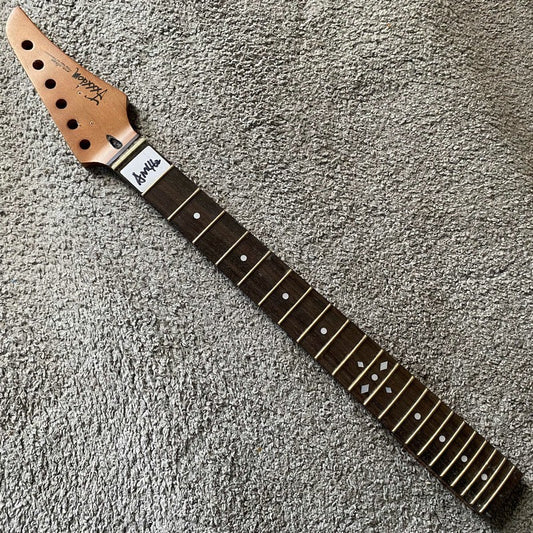 Dark Maple Electric Guitar Neck, Rosewood 22 Frets Fingerboard