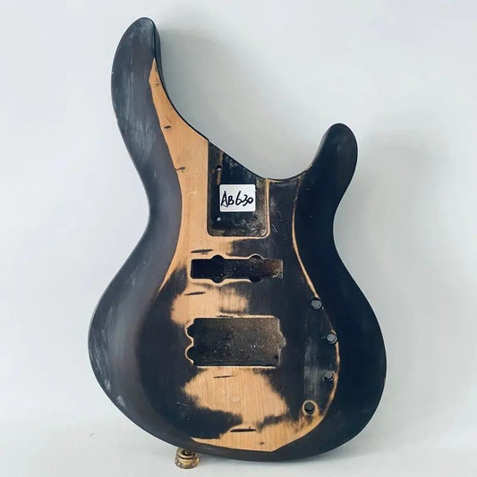 Black Electric Bass Basswood Body DIY Project