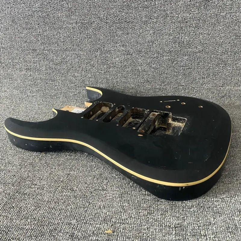 HSH 7 String Guitar Basswood Body in Black