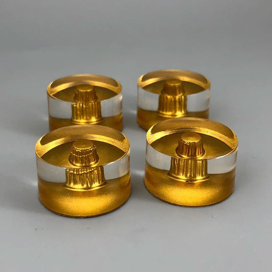 4pcs Gold 18 Spline Guitar Speed Control Volume Tone Knobs Set