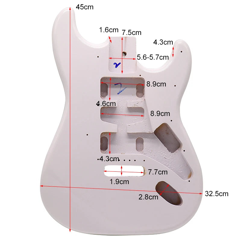 Metallic Finish Guitar Poplar Wood Body DIY Project For Stratocaster Strat DIY Project