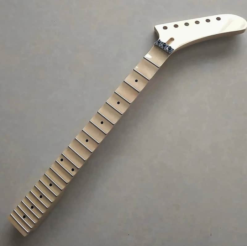 Banana Headstock Guitar Maple Wood Neck with Scalloped Fingerboard Fretboard