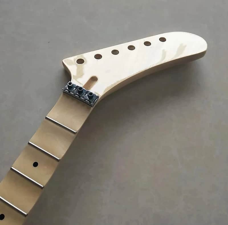 Banana Headstock Guitar Maple Wood Neck with Scalloped Fingerboard Fretboard