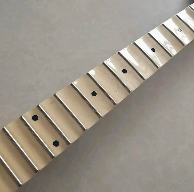 Banana Headstock Guitar Maple Wood Neck with Scalloped Fingerboard Fretboard