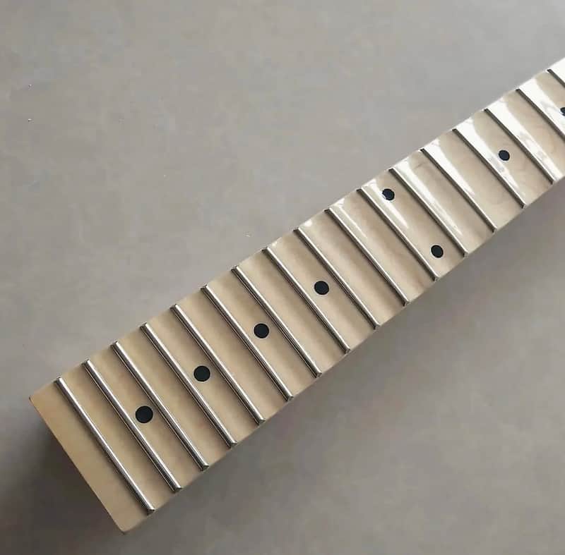 Banana Headstock Guitar Maple Wood Neck with Scalloped Fingerboard Fretboard