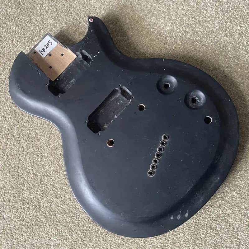 Black 7 String Guitar HH Body with String Through - KB205
