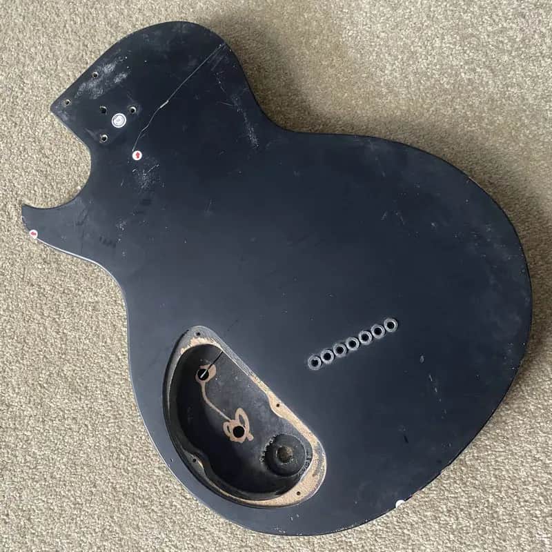 Black 7 String Guitar HH Body with String Through - KB205