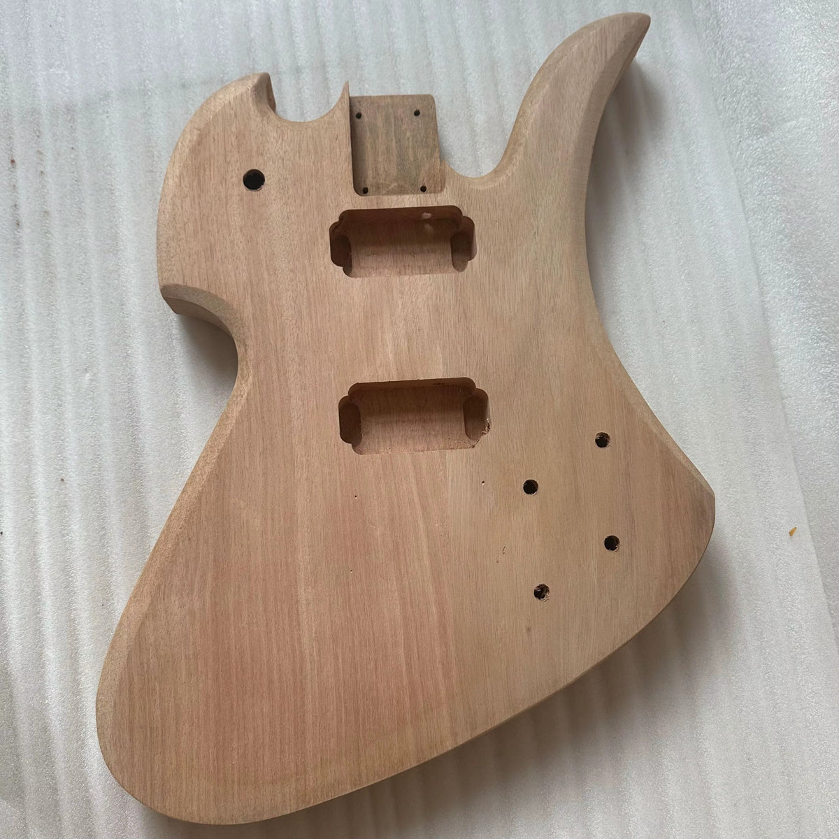 Mahogany Wood Mocking Bird Style Guitar Body DIY Project