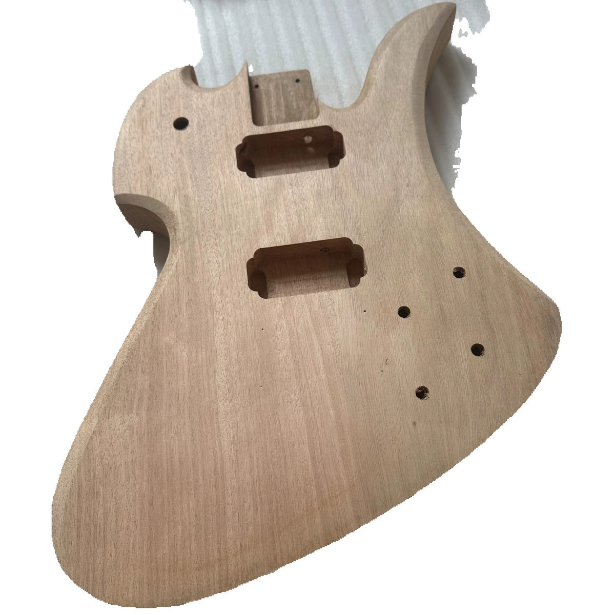 Mahogany Wood Mocking Bird Style Guitar Body DIY Project