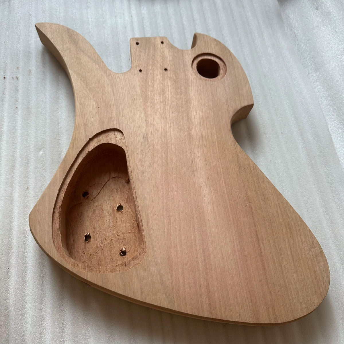 Mahogany Wood Mocking Bird Style Guitar Body DIY Project
