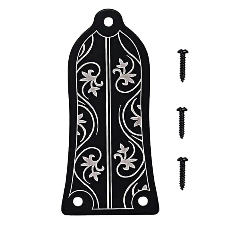 Guitar 3 Holes Truss Rod Cover Black Works For LP SG ES