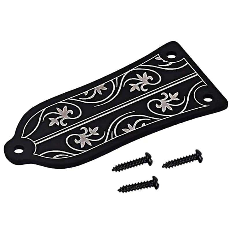 Guitar 3 Holes Truss Rod Cover Black Works For LP SG ES